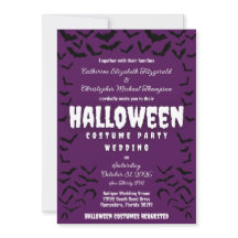 Batty Halloween kostuum party bruiloft uitnodiging