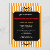 Batty Halloween Party Kaart (Voorkant / Achterkant)