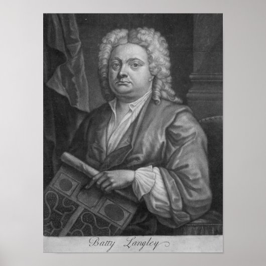 Batty Langley, gedrukt door J. Carwitham, 1741 Poster (Voorkant)
