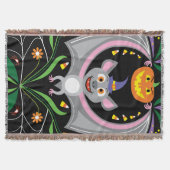 Batty Middernacht Pompoen Patch Deken (Voorkant)
