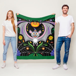 Batty Middernacht Pompoenveld Fleece Deken
