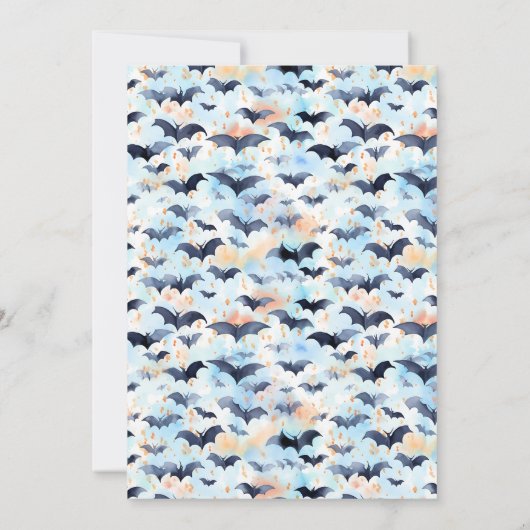 Batty Over Baby Baby shower Kaart (Achterkant)