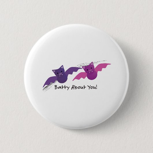 Batty over je vlekken ronde button 5,7 cm (Voorkant)