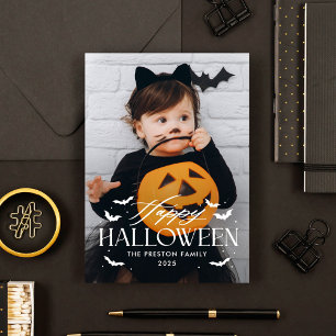 Batty Overlay Halloween fotokaart Kaart