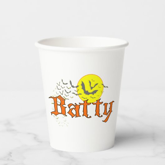 Batty Paper cup Papieren Bekers (Voorkant)