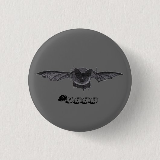 Batty... ronde knop button 3,2 cm (Voorkant)