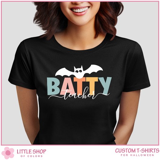 Batty Teacher Halloween T-shirt