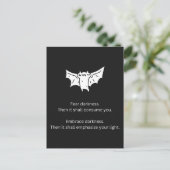 Batty the Bat Briefkaart (Staand voorkant)