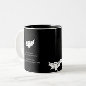 Batty the Bat Tweekleurige Koffiemok (Voorkant links)