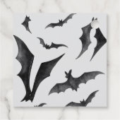 Batty voor Baby Halloween vleermuizen Baby shower Bedankjes Labels (Achterkant)