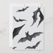 Batty voor Baby Halloween vleermuizen Baby shower Kaart (Achterkant)