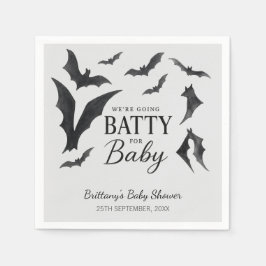 Batty voor Baby Halloween vleermuizen Baby shower Servet