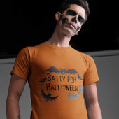 Batty voor Halloween Bat Vampire Enge T-shirt