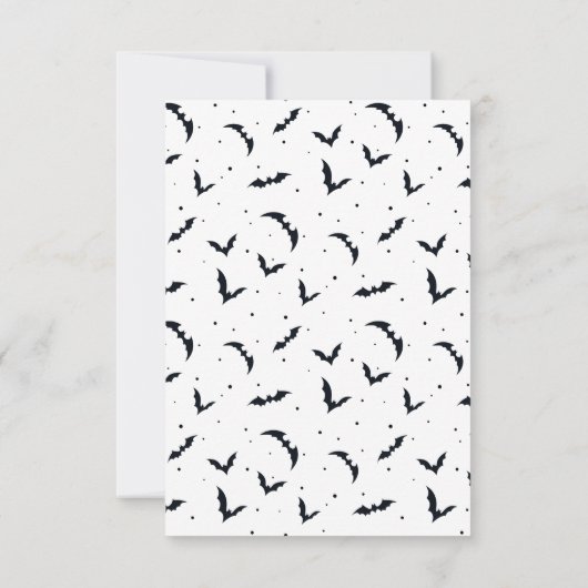 Batty voor Halloween-kaarten Kaart (Achterkant)