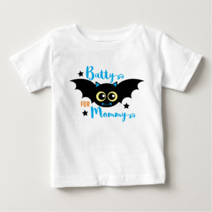 Batty voor mama Schattige 1e Halloween Blue Bat
