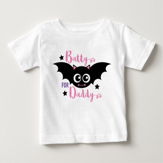 Batty voor papa Schattige 1e Halloween Pink Bat (Voorkant)