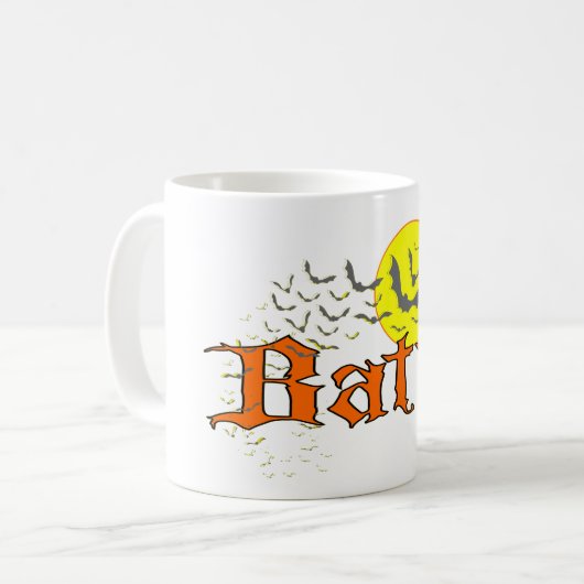 Batty Wonderland Coffee Mok (Voorkant links)