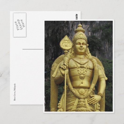 batu caves murugan briefkaart (Voorkant / Achterkant)