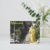 Batu Caves Statue Maleisië Briefkaart (Staand voorkant)