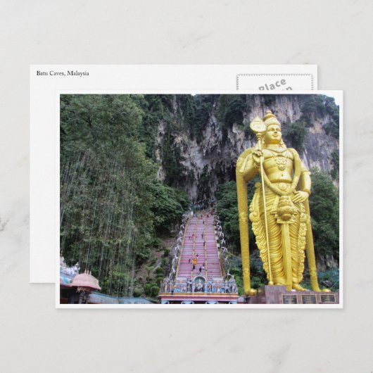 batu grot standbeeld briefkaart (Voorkant / Achterkant)