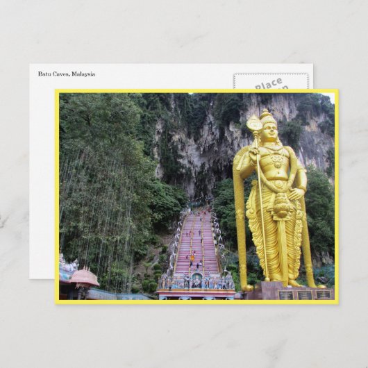 batu grott gouden beeld briefkaart (Voorkant / Achterkant)