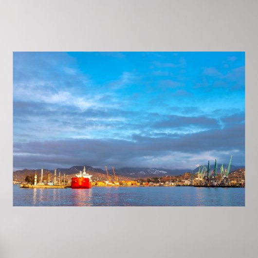 Batumi sea port poster (Voorkant)