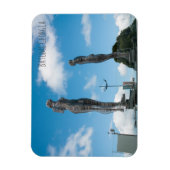 Batumi stad Georgia. Ali en Nino standbeeld Magneet (Verticaal)