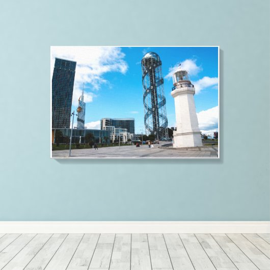 Batumi stad Georgia Canvas Afdruk (Insitu (Houten vloer))