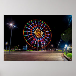 Batumi stad Georgia, reuzenrad Poster