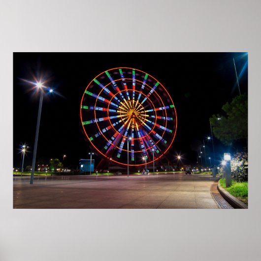Batumi stad Georgia, reuzenrad Poster (Voorkant)