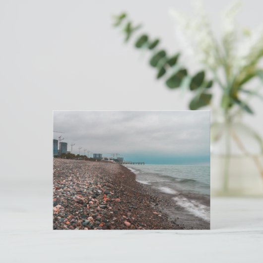 Batumi zee. Georgia Briefkaart (Staand voorkant)