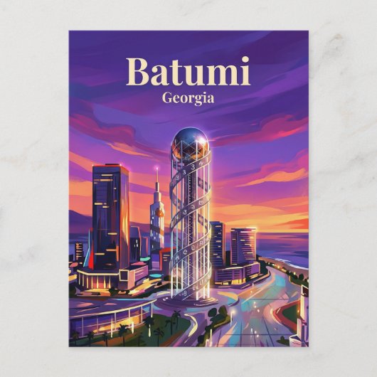 Batumia Georgië Briefkaart (Voorkant)