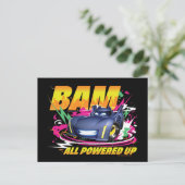 Batwheels™ BAM - Alles aangesloten Briefkaart (Staand voorkant)