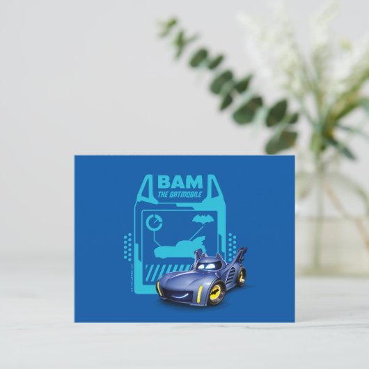 Batwheels™ BAM - De Batmobile Briefkaart (Staand voorkant)