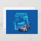 Batwheels™ BAM - De Batmobile Briefkaart (Voorkant / Achterkant)