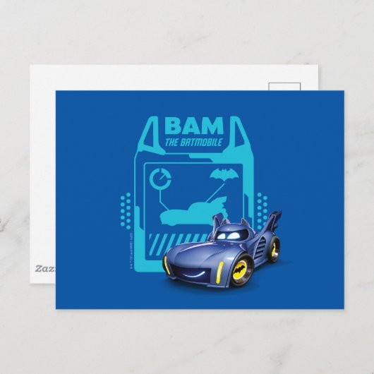 Batwheels™ BAM - De Batmobile Briefkaart (Voorkant / Achterkant)