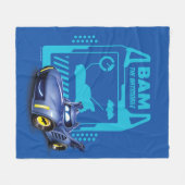 Batwheels™ BAM - De Batmobile Fleece Deken (Voorkant (Horizontaal))