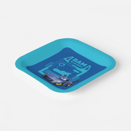 Batwheels™ BAM - De Batmobile Papieren Bordje (Gebogen)