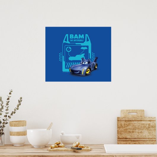 Batwheels™ BAM - De Batmobile Poster (Keuken)