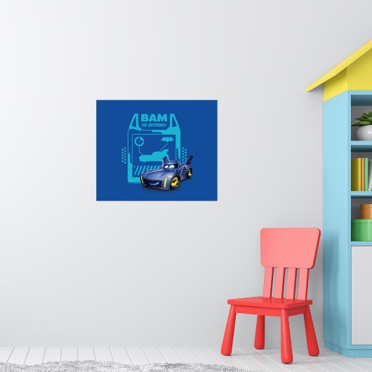 Batwheels™ BAM - De Batmobile Poster (Kinderkamer 1)