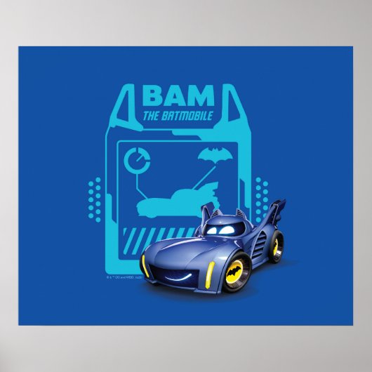 Batwheels™ BAM - De Batmobile Poster (Voorkant)