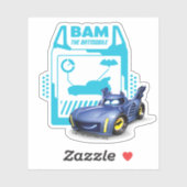 Batwheels™ BAM - De Batmobile Sticker (Vel)