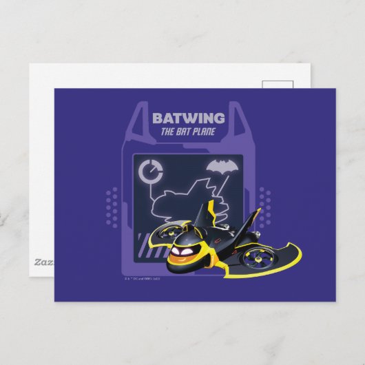 Batwheels™ Batwing - Het vleermuisvlak Briefkaart (Voorkant / Achterkant)