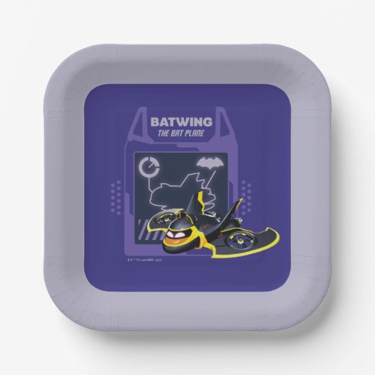 Batwheels™ Batwing - Het vleermuisvlak Papieren Bordje (Voorkant)