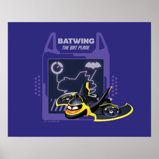 Batwheels™ Batwing - Het vleermuisvlak Poster (Voorkant)