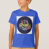 Batwheels bedrukt blauw T-shirt. T-shirt (Voorkant)
