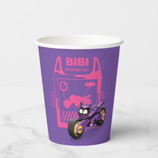 Batwheels™ Bibi - De Batgirl cyclus Papieren Bekers (Achterkant)