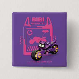 Batwheels™ Bibi - De Batgirl cyclus Vierkante Button 5,1 Cm