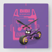Batwheels™ Bibi - De Batgirl cyclus Vierkante Klok (Voorkant)