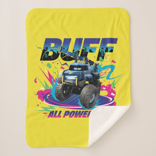 Batwheels™ Buff - Alles ingeschakeld Sherpa Deken (Voorkant)